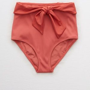 AE Ribbed High Waist Swim Bottom